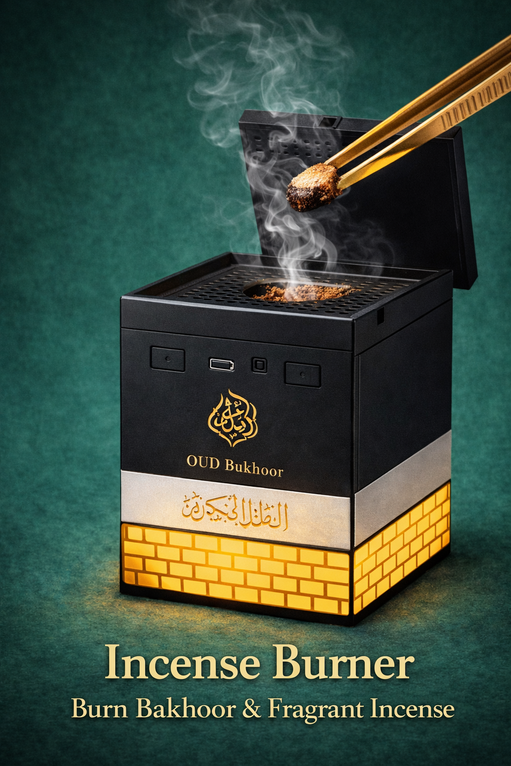 Kaaba Coran Bruleur d'Encens Bakhoor