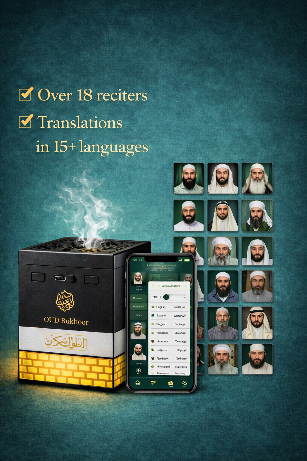 Kaaba Coran Bruleur d'Encens Bakhoor